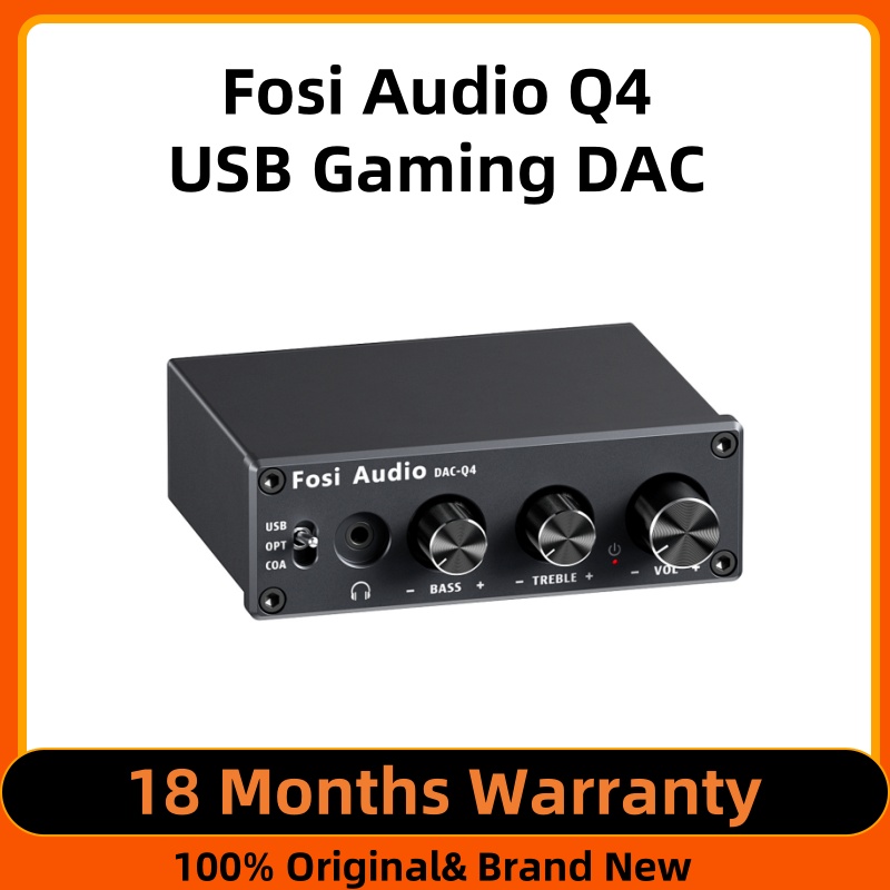 Desk Setup Speakers - Fosi Audio Q4 Adaptor Konverter Audio