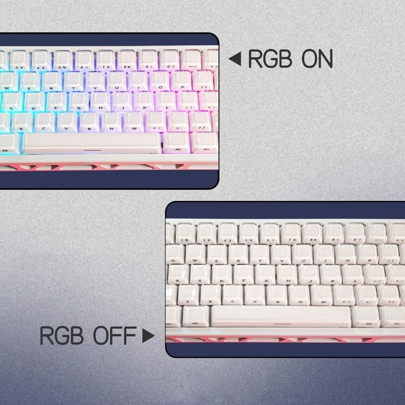 Desk Setup Keyboard - Y1UB Set Keycap Mekanis 132 Kunci