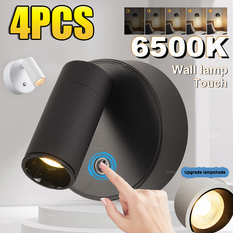 Desk Setup White - 4 Buah Lampu Dinding Magnetik Lampu