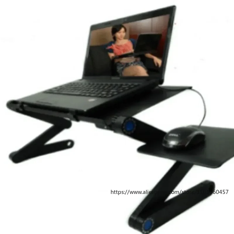 Desk Setup Gadgets - Meja Komputer lipat logam campuran aluminium,