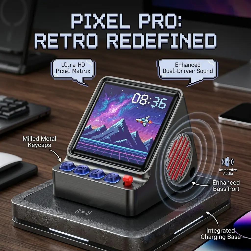 Desk Setup With Speakers - Speaker Portabel LED yang Dapat Diprogram