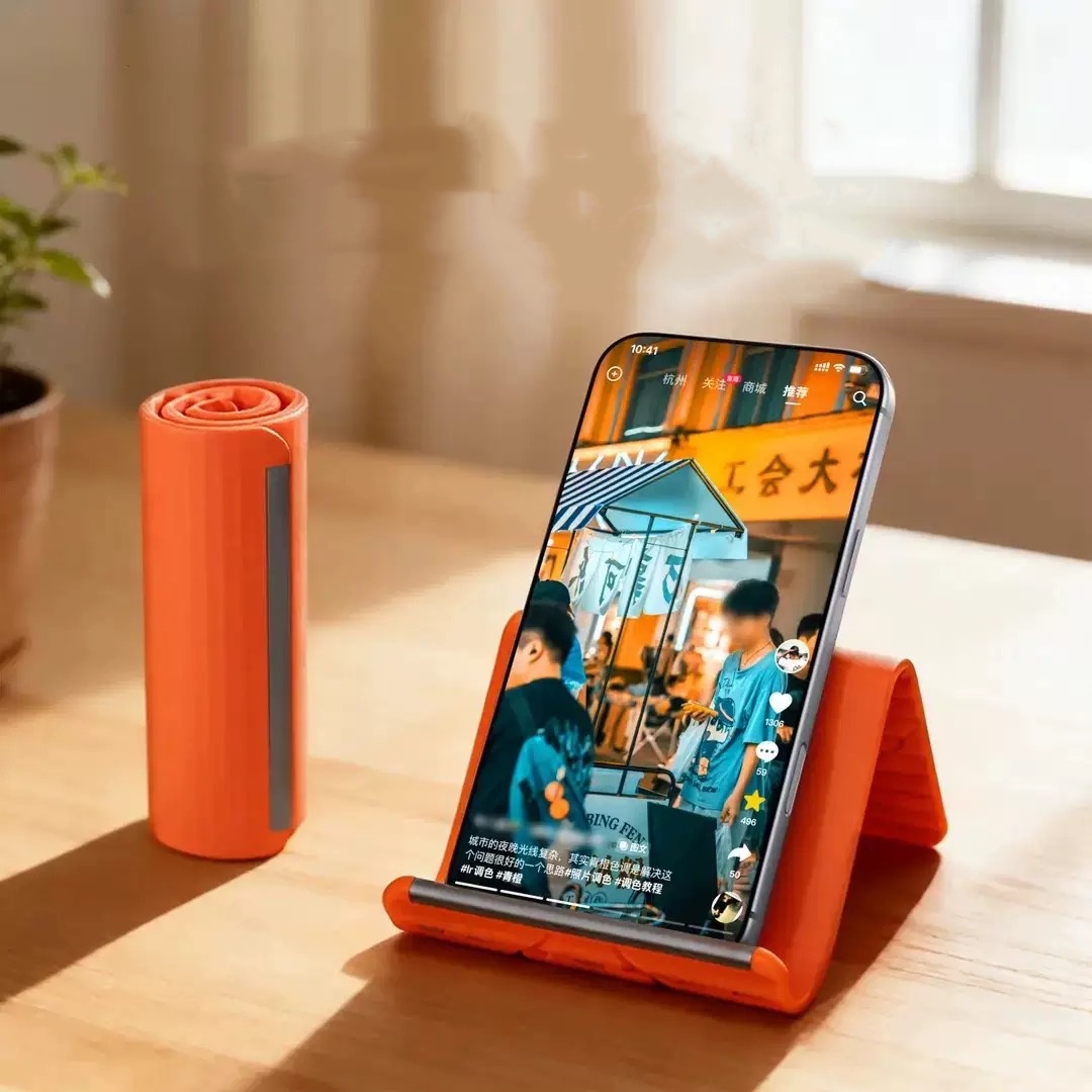 Desk Setup Table - Penyangga Ponsel Portabel Silikon, Dudukan Tablet
