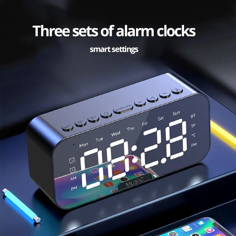Desk Setup Speakers - Jam Alarm Digital LED, Radio FM