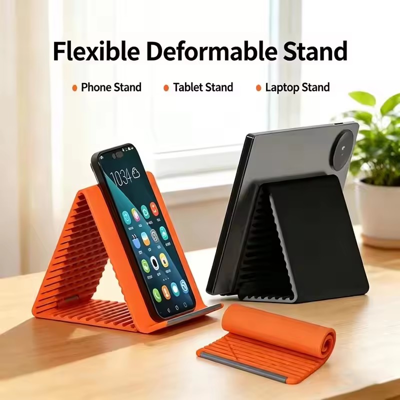 Desk Setup Table - Penyangga Ponsel Portabel Silikon, Dudukan Tablet