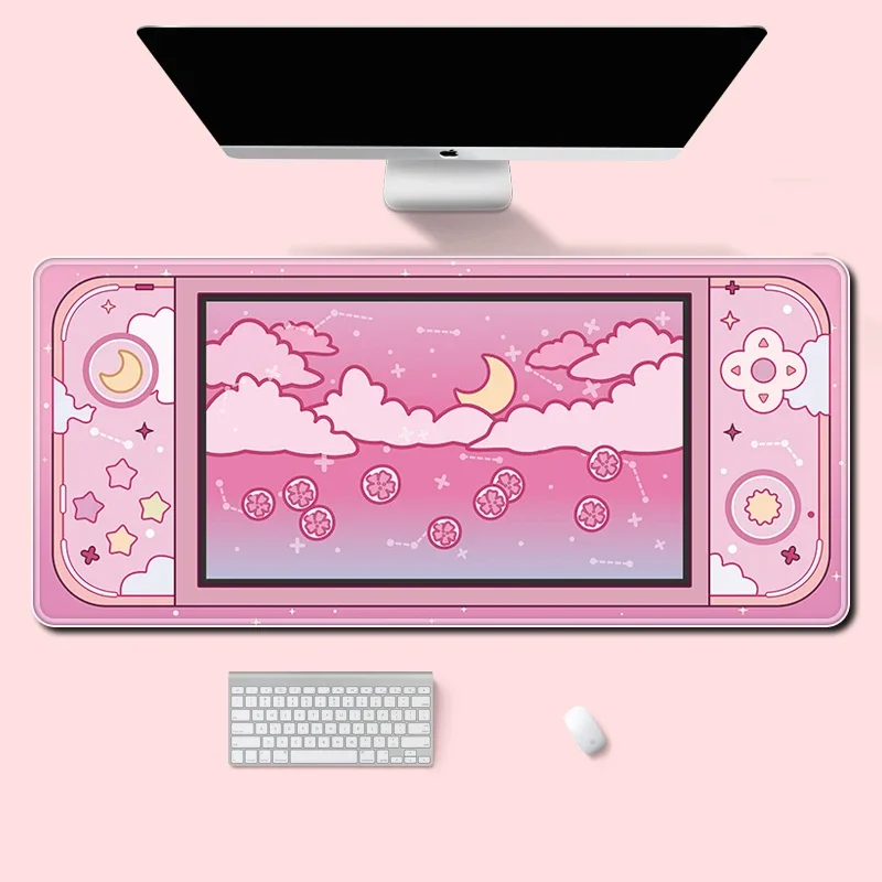 Desk Setup Gadgets - Alas meja besar bulan dan bintang
