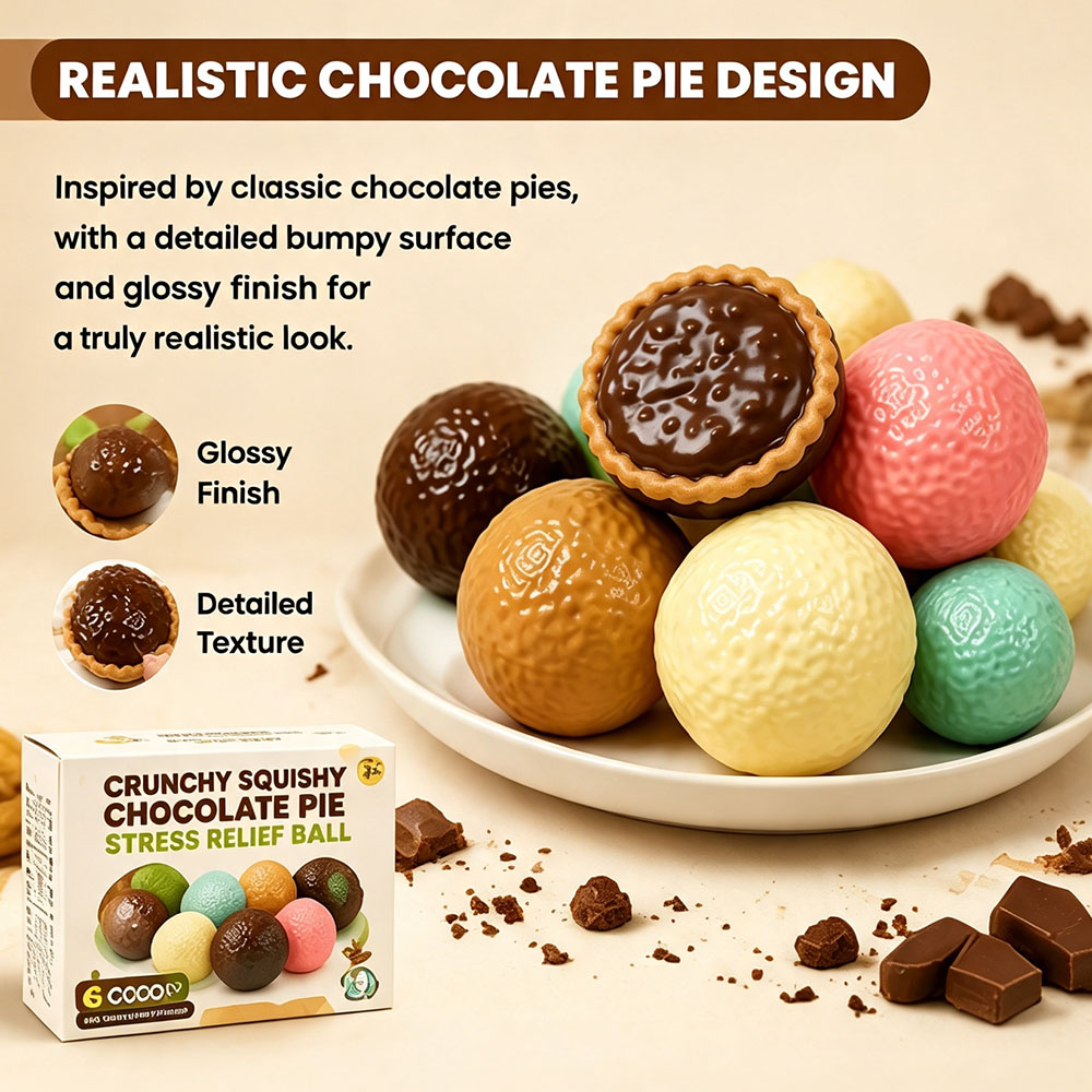 Desk Setup Gadgets - Blok Bola Pie Cokelat Renyah Bersuara