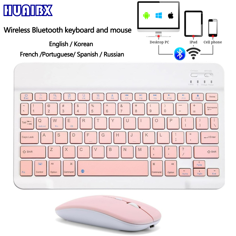 Desk Setup Keyboard - Keyboard Mini Bluetooth Nirkabel 10 inci