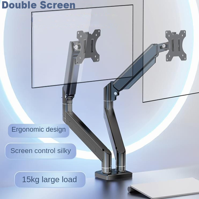 Desk Setup Monitor Arm - Sandaran lengan Monitor ganda hingga 20kg,