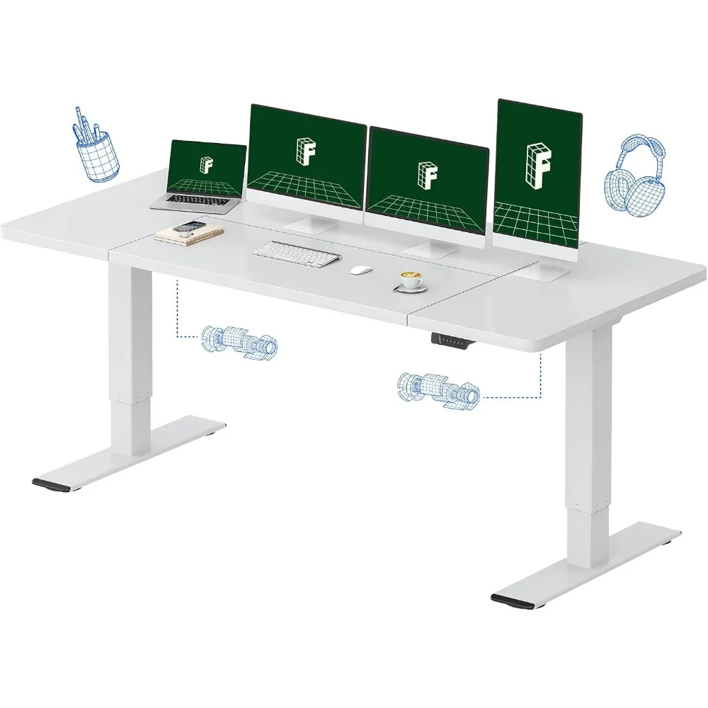 Desk Setup Studio - FLEXISPOT Meja Berdiri Elektrik Bermotor Ganda