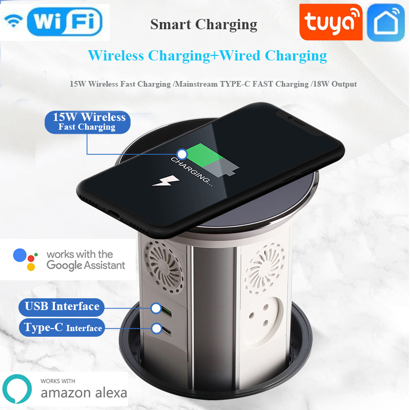 Desk Setup Speakers - WIFI Tuya Sentuh Otomatis Mengangkat Meja