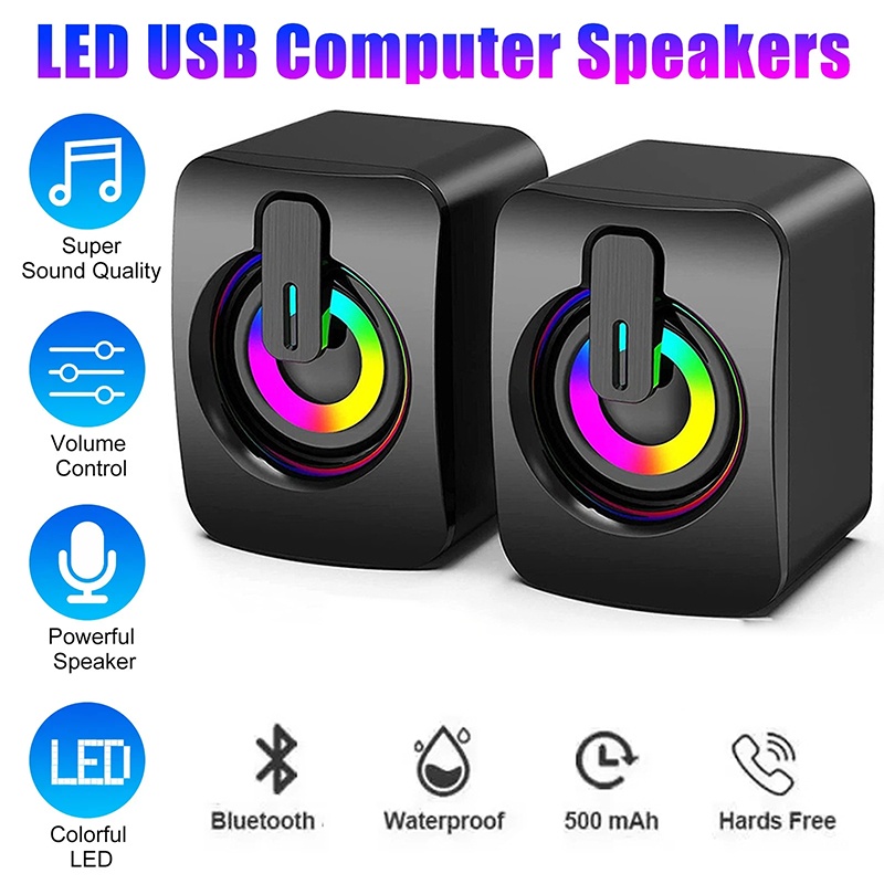 Desk Setup Speakers - Speaker Komputer Mini Kontrol Volume Suara