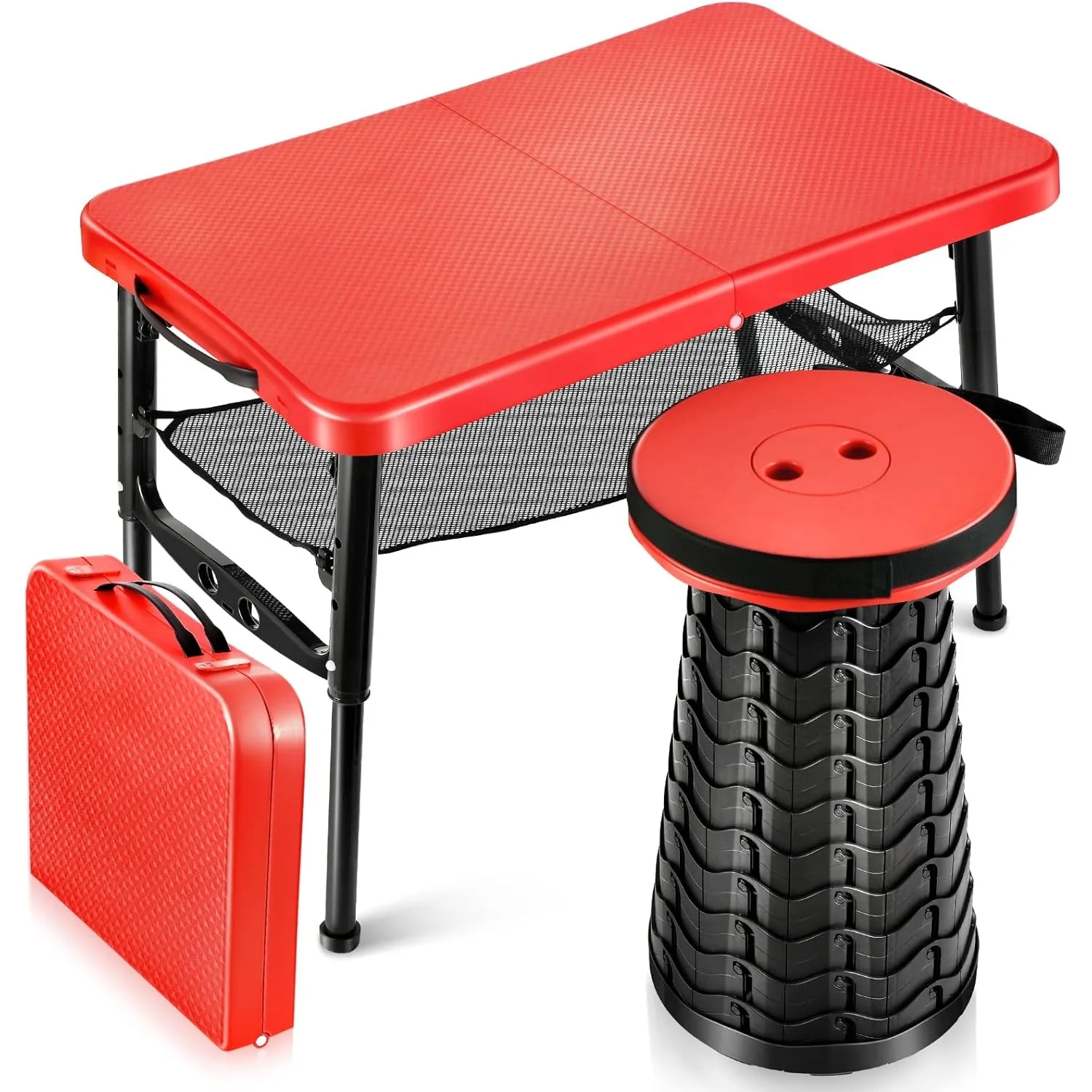 Desk Setup For Laptop - Set Meja & Bangku Lipat Dapat