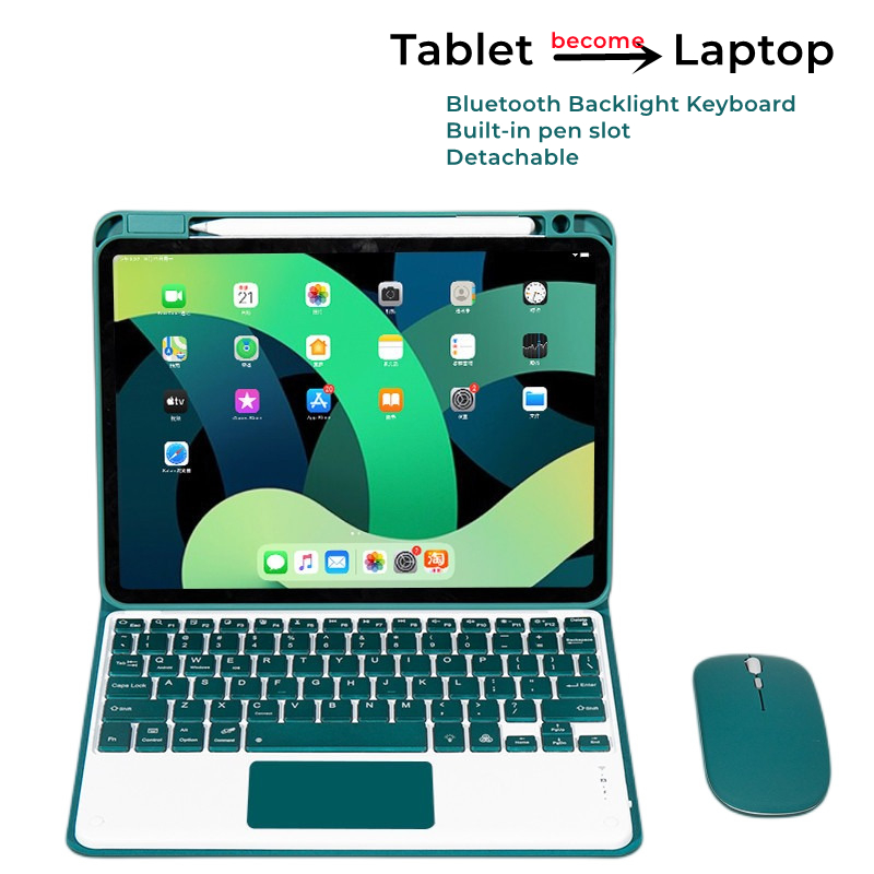 Casing Keyboard Backlight Mous - Desk Setup Keyboard ulasan dan harga