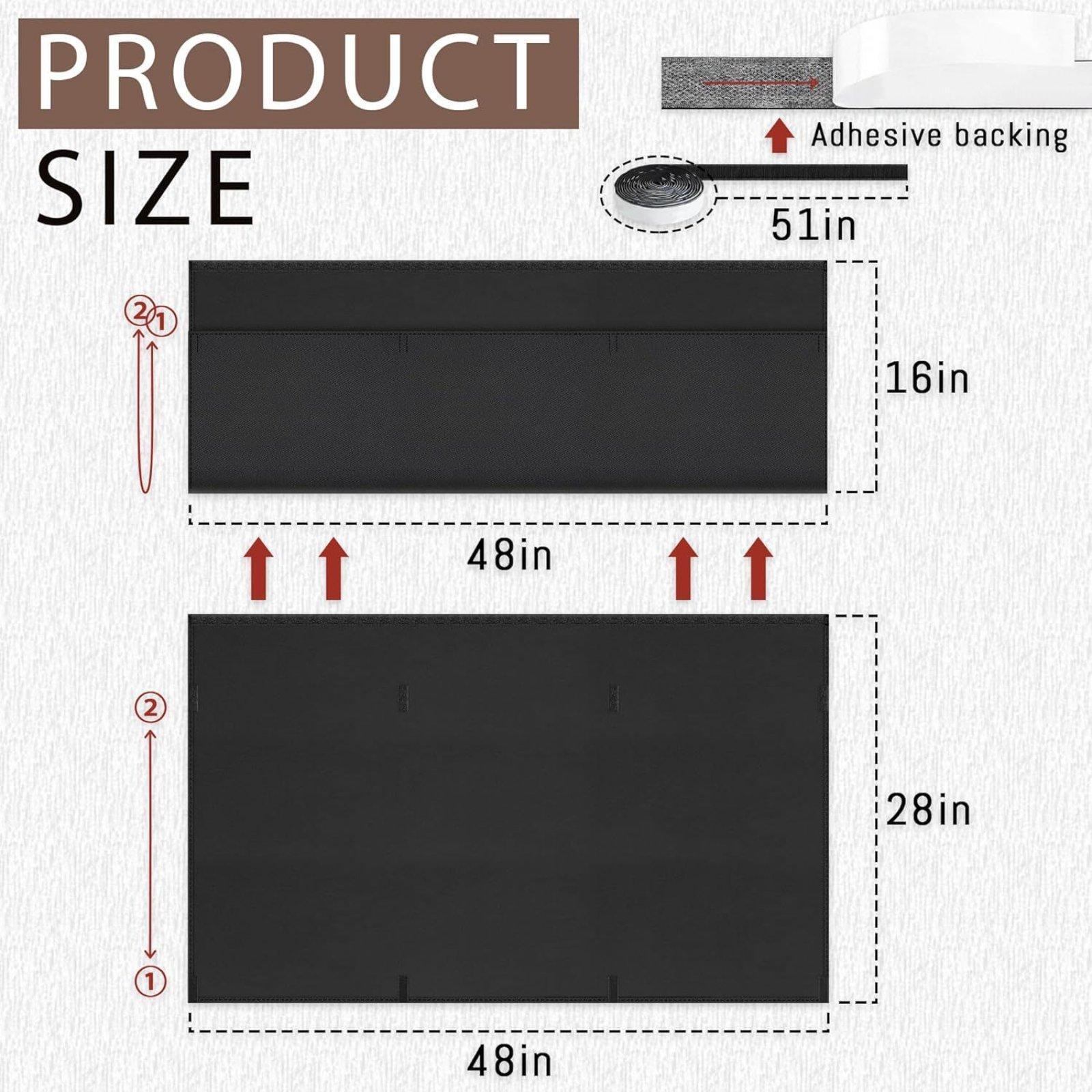 Panel Privasi Bawah Meja Kain  - Desk Setup Studio ulasan dan harga