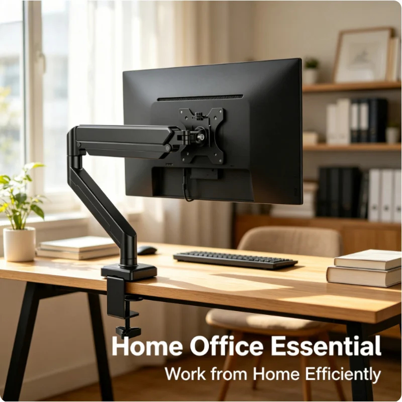 Dudukan Monitor Tunggal 14-32  - Desk Setup Monitor Arm ulasan dan harga
