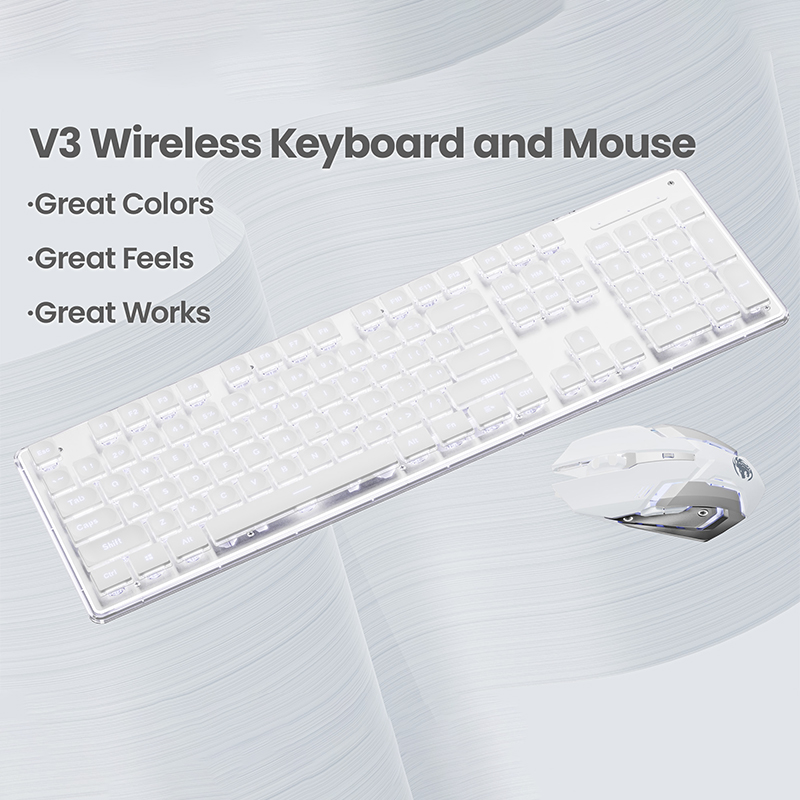 EWEADN V3 Set Keyboard dan Mou - Desk Setup Keyboard ulasan dan harga