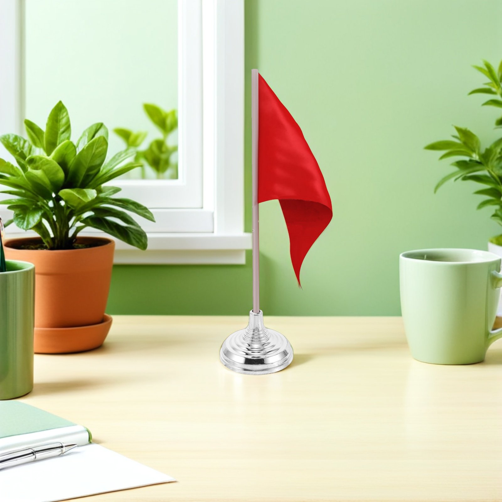 12 Buah Penyangga Bendera Meja - Desk Setup Table ulasan dan harga