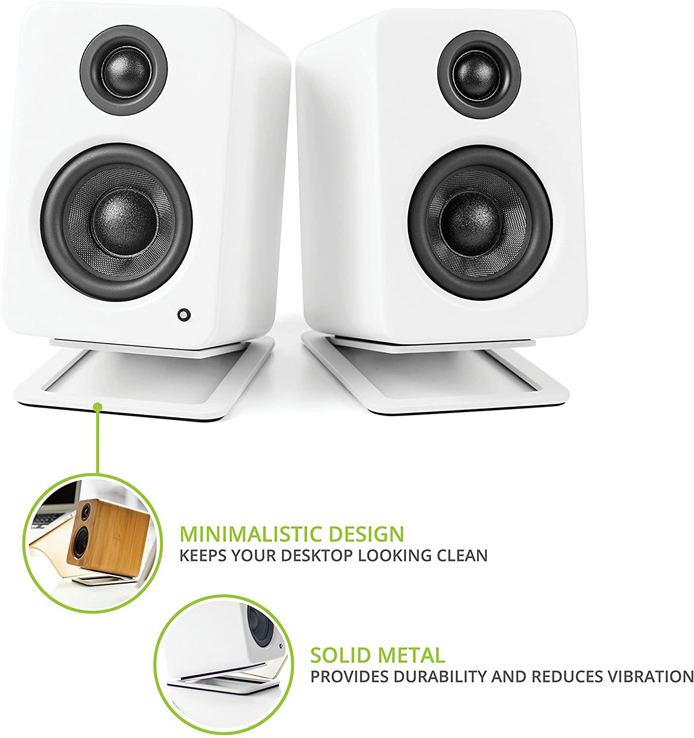 2 buah dudukan Speaker Desktop - Desk Setup With Speakers ulasan dan harga