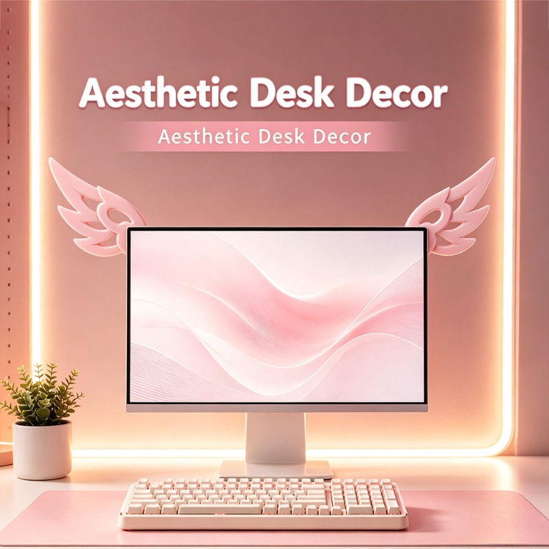 Dekorasi Sayap 3D Kawaii untuk - Desk Setup Gadgets ulasan dan harga