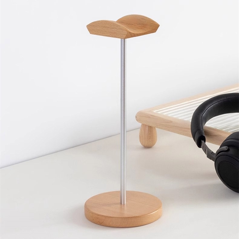 Penyangga Headphone Kayu Walnu - Desk Setup Table ulasan dan harga
