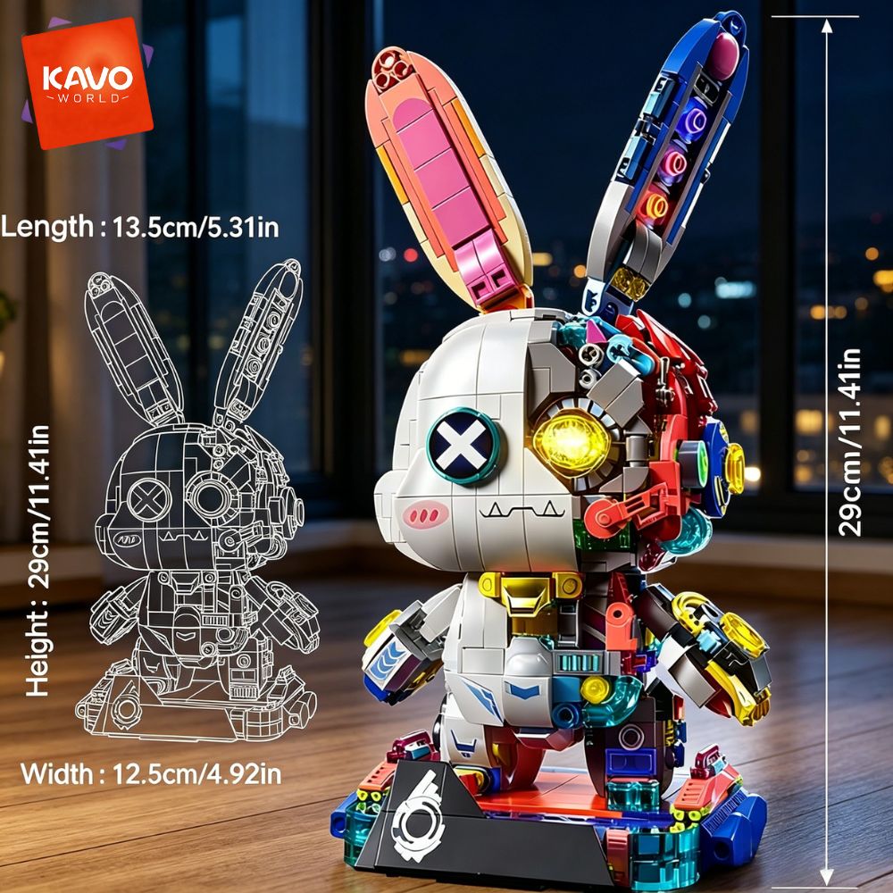 KAVOWORLD 1377PCS Set Blok Ban - Desk Setup Girly ulasan dan harga
