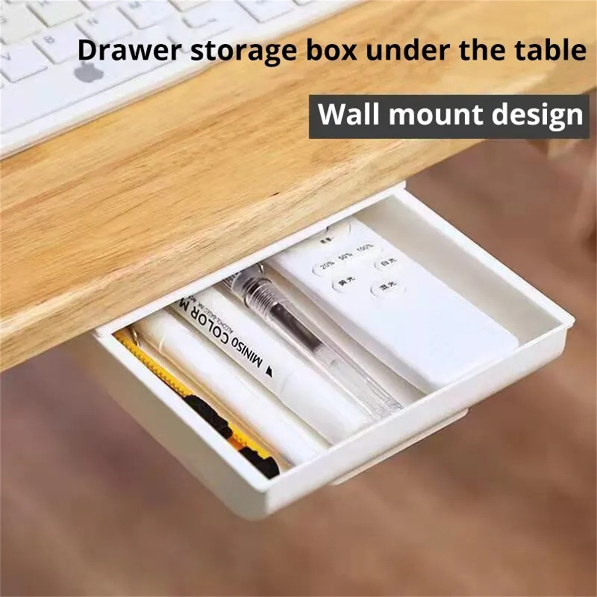 1 Buah Kotak Laci Penyimpanan  - Desk Setup White ulasan dan harga