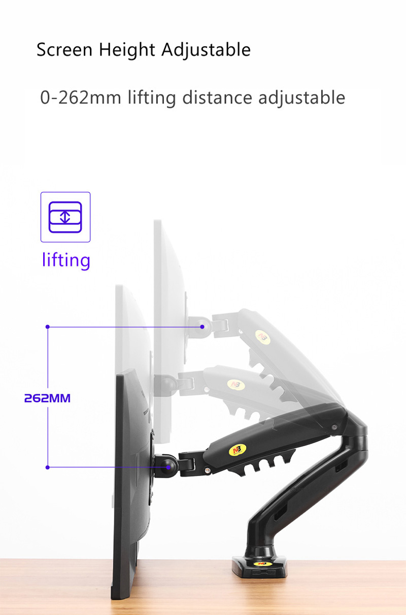 Penyangga Monitor LED LCD Desk - Desk Setup Monitor Arm ulasan dan harga