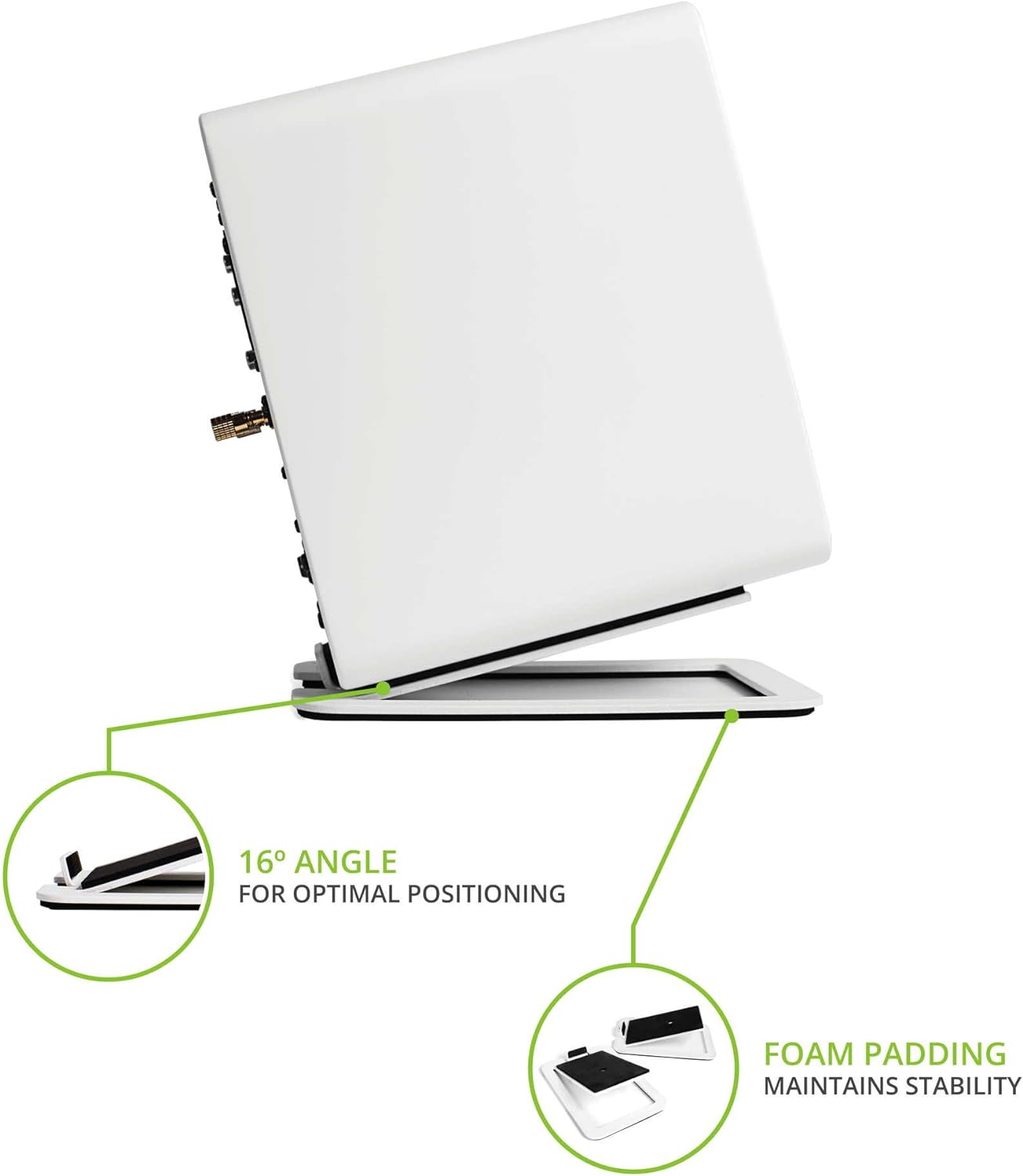 2 buah dudukan Speaker Desktop - Desk Setup With Speakers ulasan dan harga