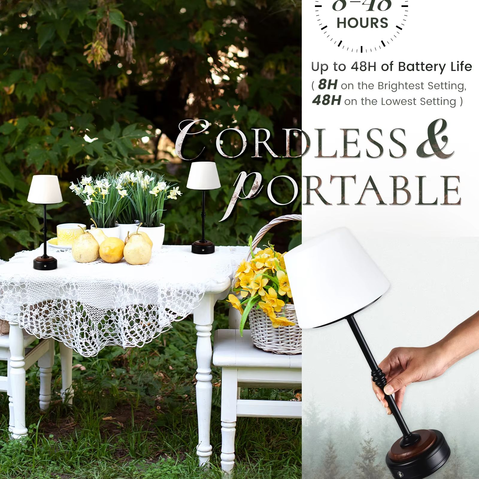 Lampu Meja Tanpa Kabel Set Lam - Desk Setup Table ulasan dan harga