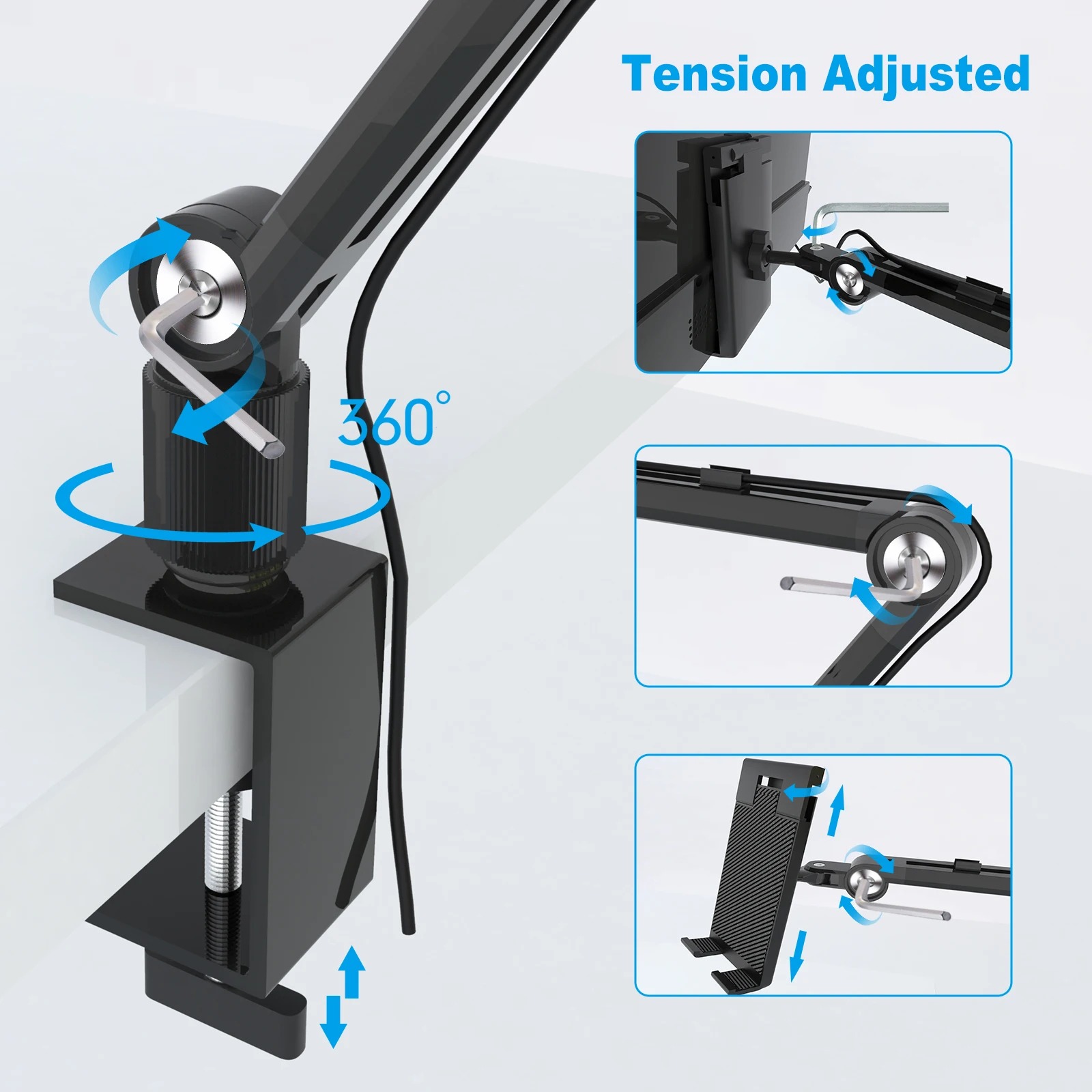 Dudukan Tablet 2025 untuk Ipad - Desk Setup Monitor Arm ulasan dan harga