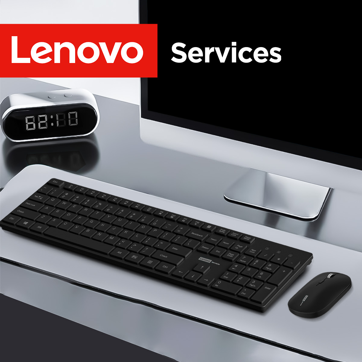 Lenovo KN220 Silent 2.4G Wirel - Desk Setup Keyboard ulasan dan harga