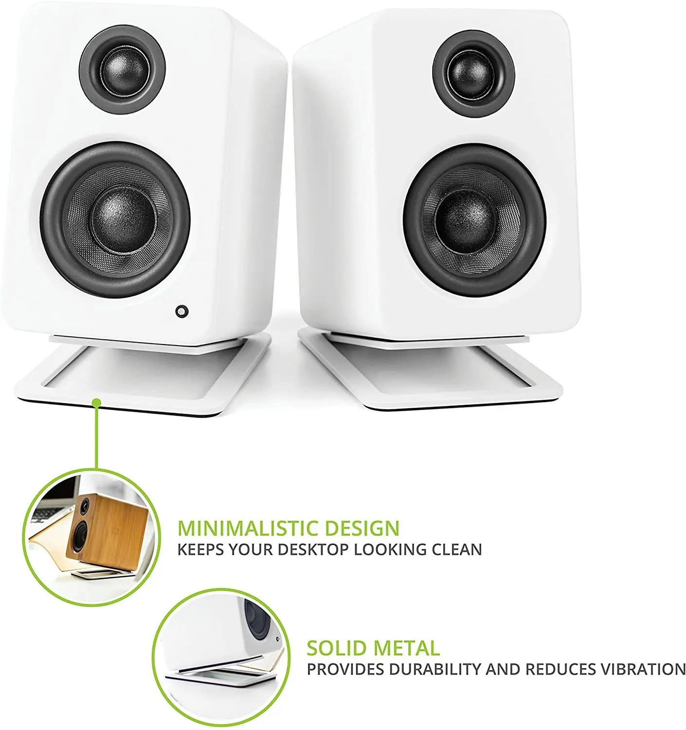 2 buah dudukan Speaker Desktop - Desk Setup With Speakers ulasan dan harga