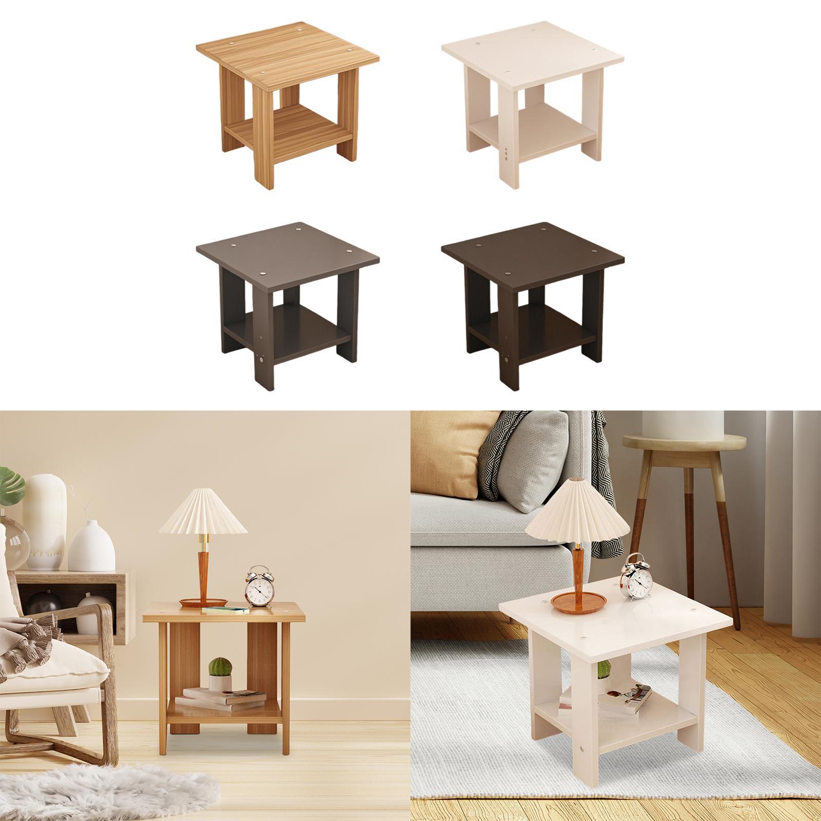 Meja Samping Kayu Dua Lapis Mu - Desk Setup For Laptop ulasan dan harga