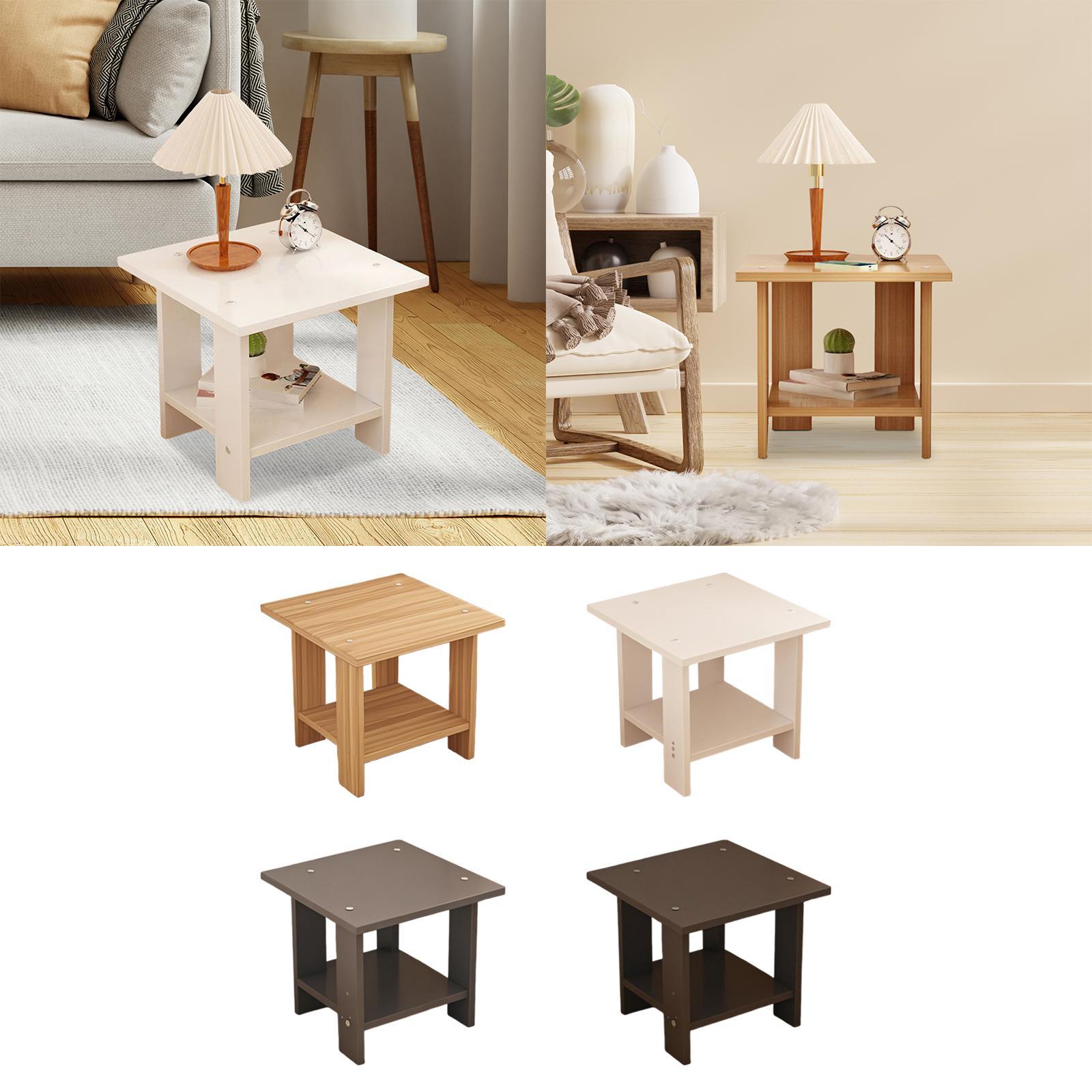 Meja Samping Kayu Dua Lapis Mu - Desk Setup For Laptop ulasan dan harga