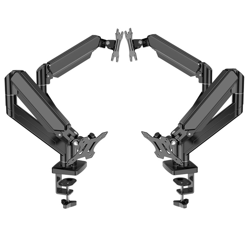 Sandaran lengan Monitor ganda  - Desk Setup Monitor Arm ulasan dan harga