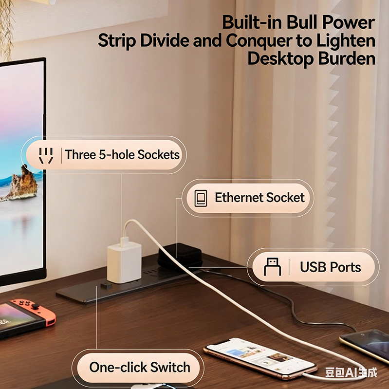 Meja Kerja Elektrik Modern Ber - Setup Desk Monitor ulasan dan harga
