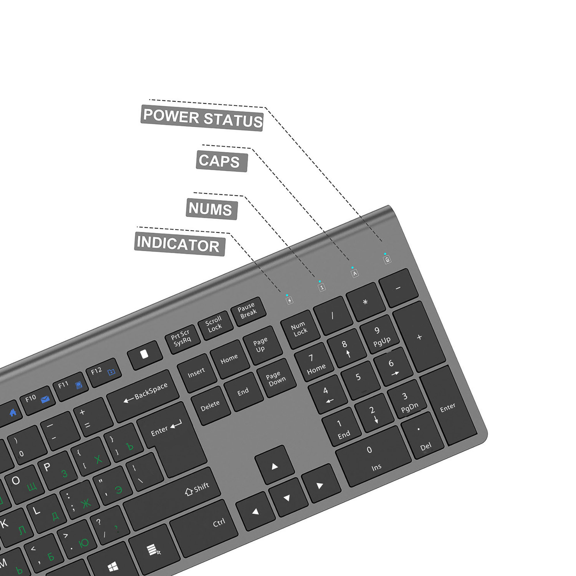 Set Keyboard dan Mouse Nirkabe - Desk Setup Keyboard ulasan dan harga