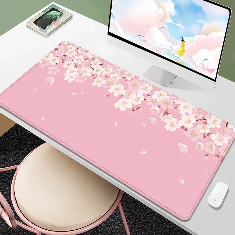 Alas Mouse Besar VIKAMA Cherry - Desk Setup Girly ulasan dan harga