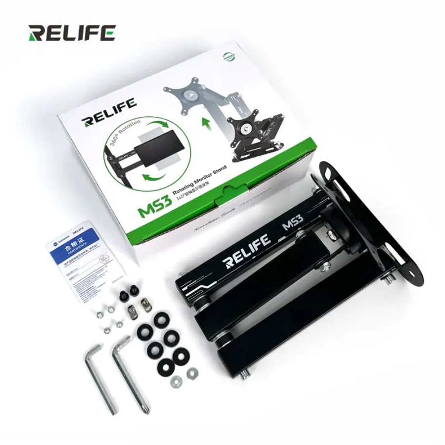 Dudukan Monitor RELIFE MS3 Hea - Desk Setup Monitor Arm ulasan dan harga