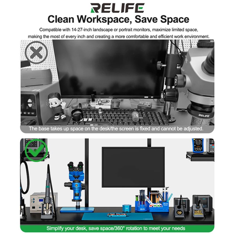 Dudukan Monitor RELIFE MS3 Hea - Desk Setup Monitor Arm ulasan dan harga