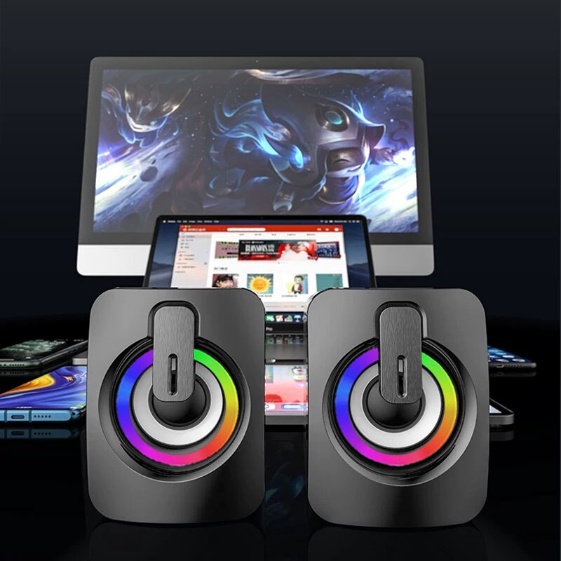 Speaker Komputer Mikrofon Ster - Desk Setup Speakers ulasan dan harga