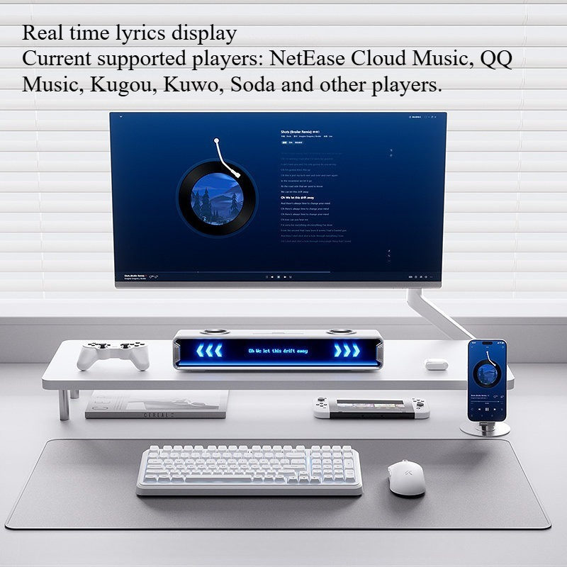 K20 GT Speaker Subtitle Layar  - Desk Setup With Speakers ulasan dan harga