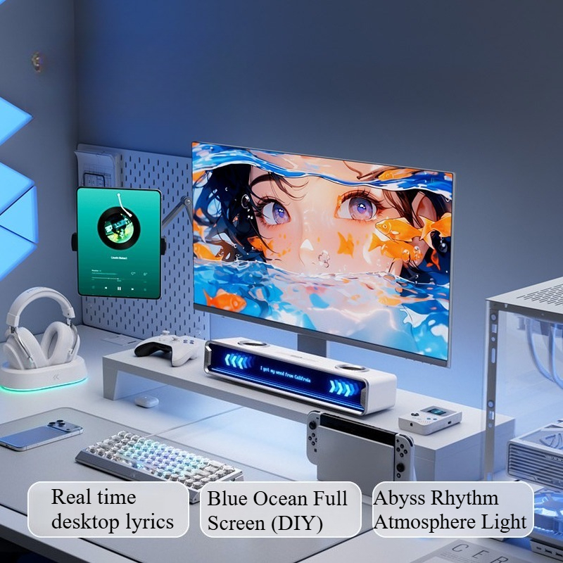 K20 GT Speaker Subtitle Layar  - Desk Setup With Speakers ulasan dan harga