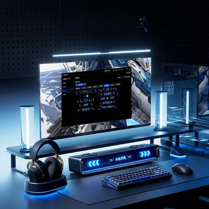 K20 GT Speaker Subtitle Layar  - Desk Setup With Speakers ulasan dan harga