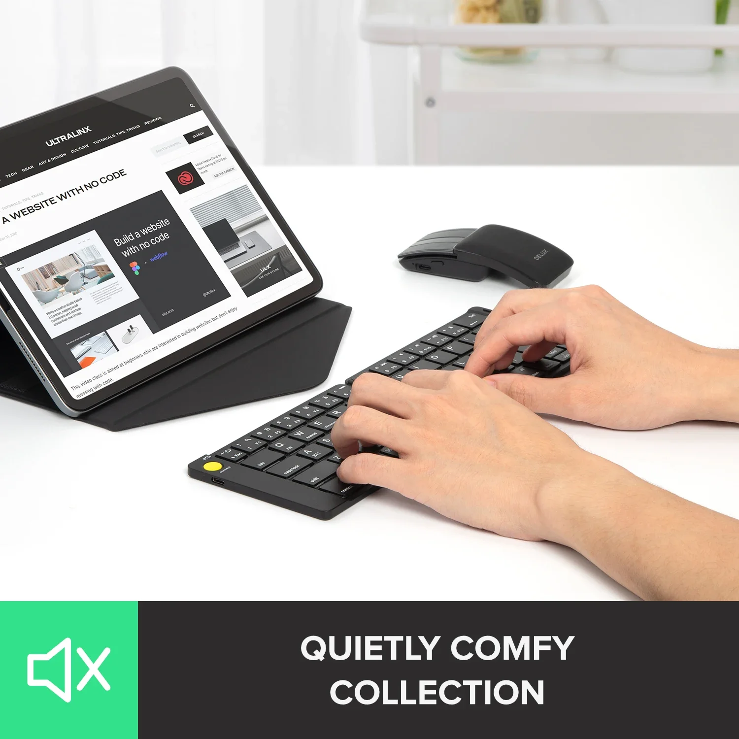 Delux Set Keyboard Mouse lipat - Desk Setup Keyboard ulasan dan harga