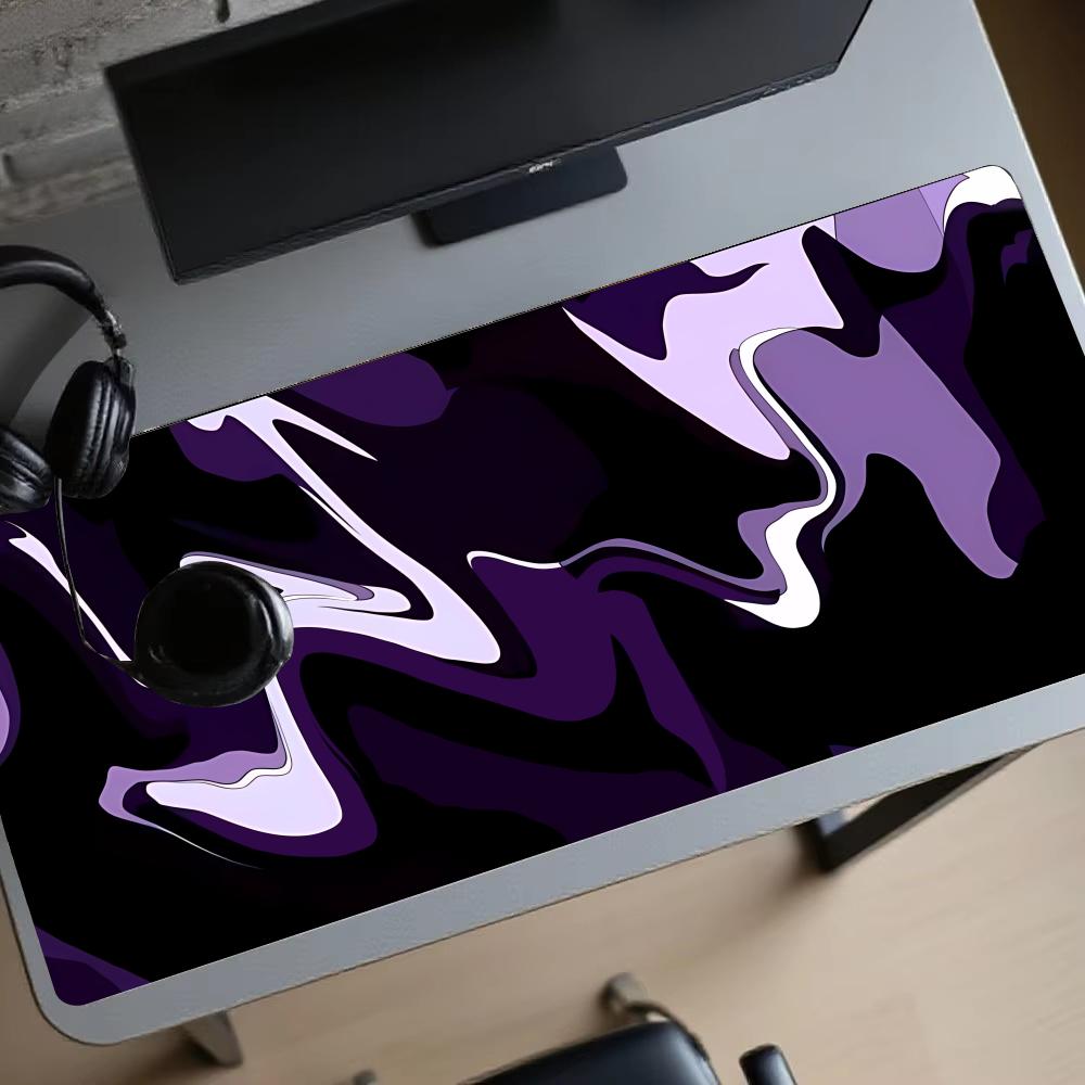 Alas Mouse Playmat Ungu Hitam  - Desk Setup Gadgets ulasan dan harga