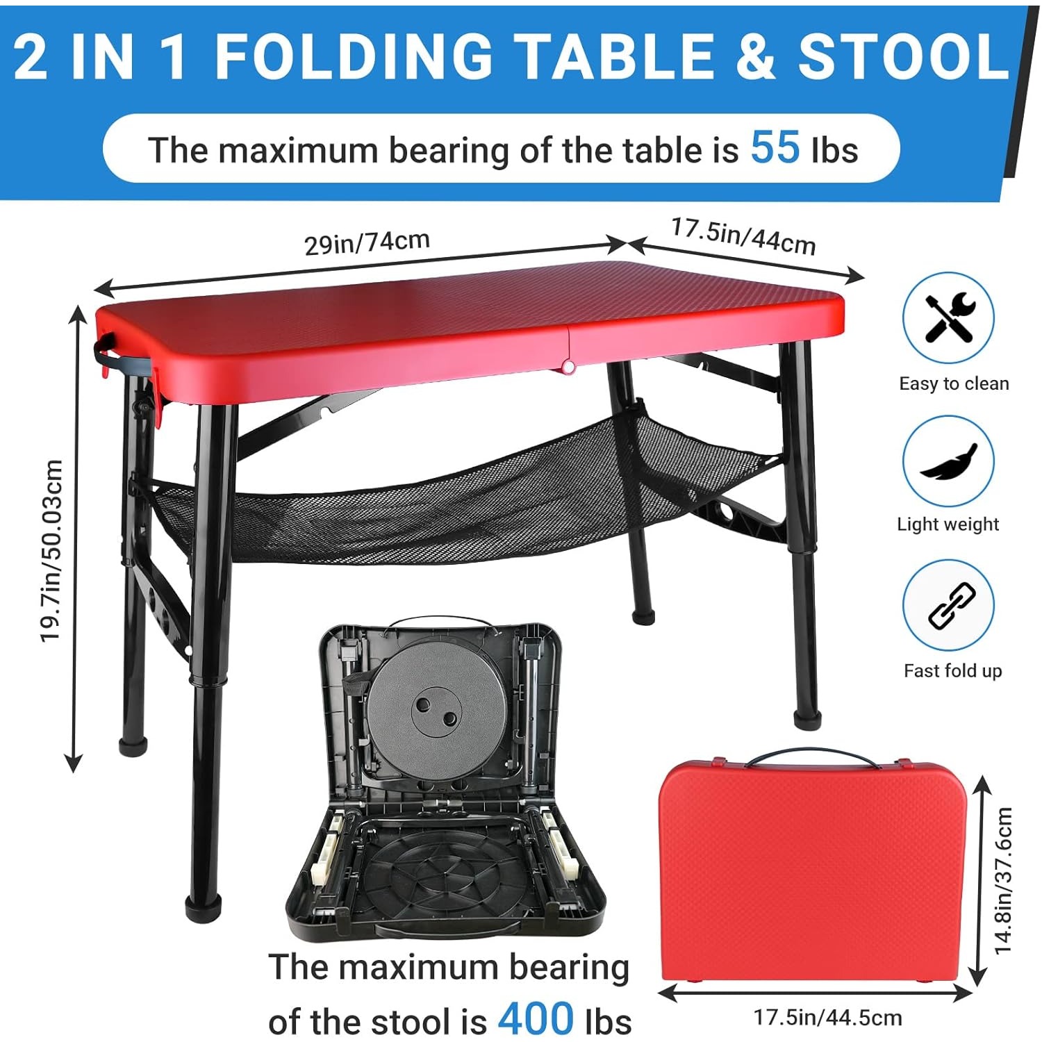 Set Meja & Bangku Lipat Dapat  - Desk Setup For Laptop ulasan dan harga