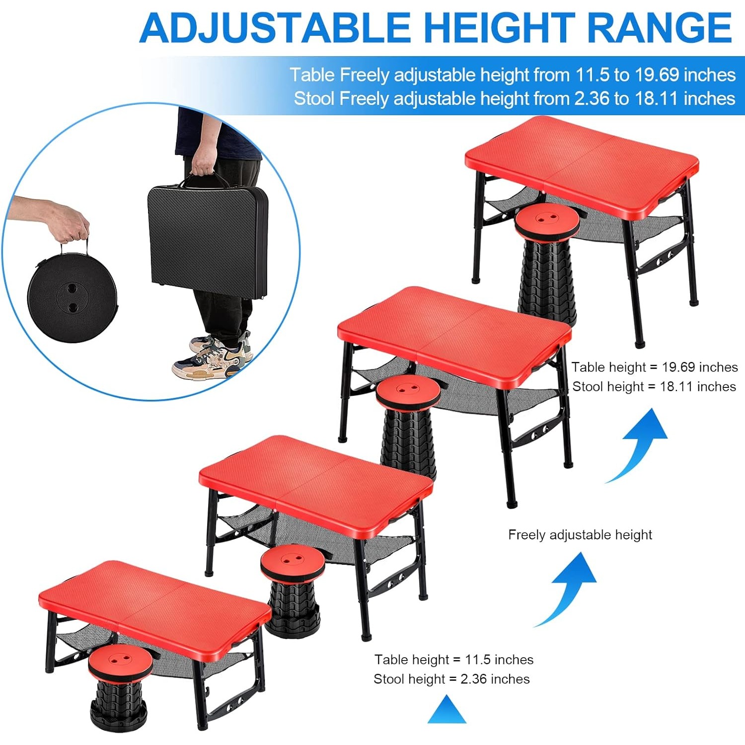 Set Meja & Bangku Lipat Dapat  - Desk Setup For Laptop ulasan dan harga