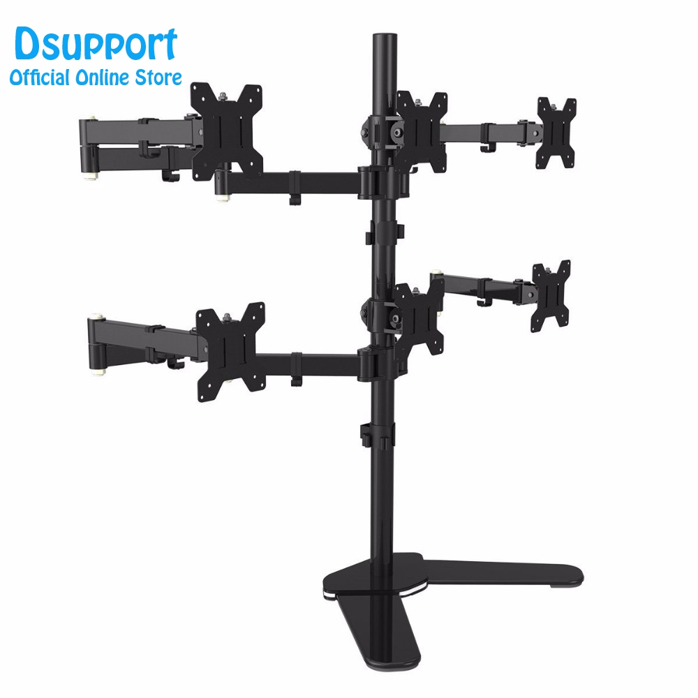 Penyangga Monitor LCD LED Enam - Desk Setup Monitor Arm ulasan dan harga
